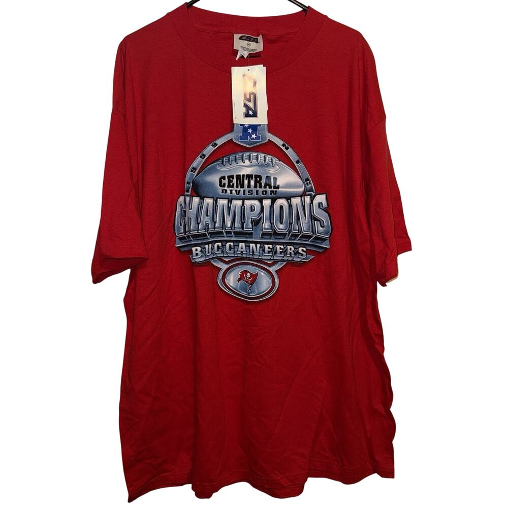 Vintage 2000 Tampa Bay Buccaneers NFL NFC Central Division Champs Shirt 2XL NWT